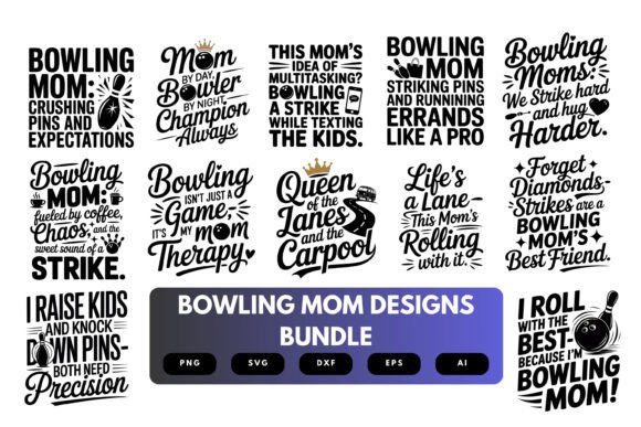 Bowling Mom SVG Bundle