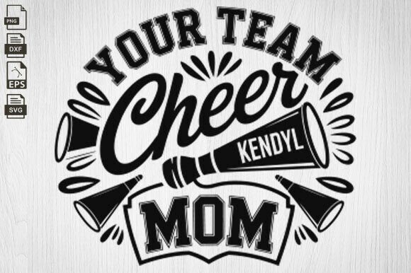 Cheer Mom SVG: Megaphone & Cheer Cone