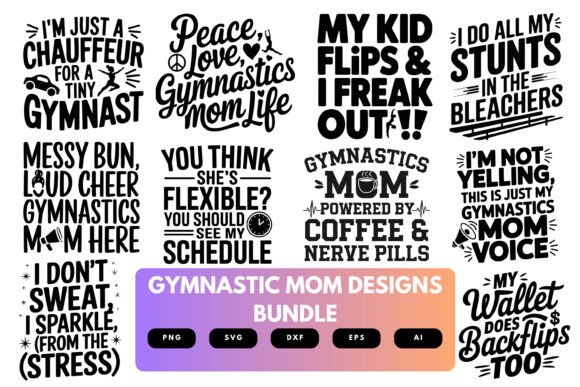 Gymnastics Mom SVG Bundle