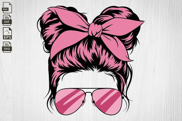 Mom Life Kid Life SVG: Messy Bun Mom Review