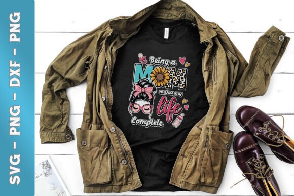 Mother’s Day Messy Bun Being a Mom SVG
