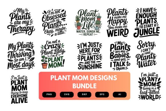 Plant Mom SVG Bundle