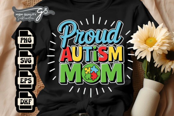 Proud Autism Mom Strong Mom SVG