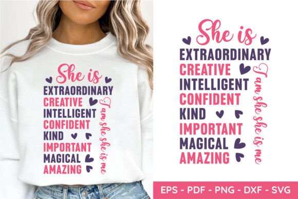 She is Extraordinary, Creative - Mom SVG