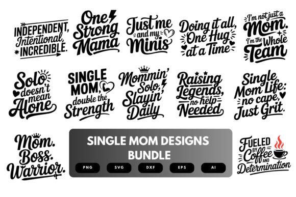 Single Mom SVG Bundle