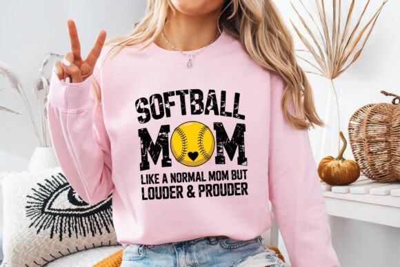 Softbal Mom Like a Normal Mom, SVG PNG