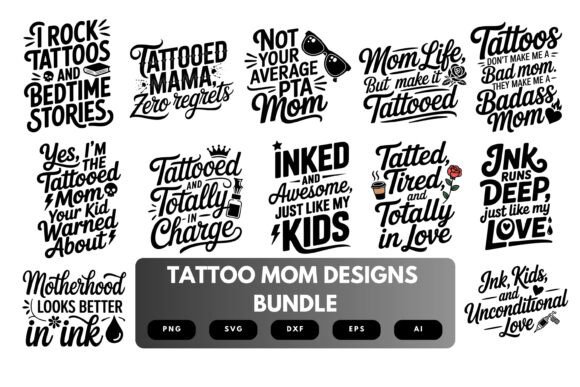 Tattoo Mom SVG Bundle