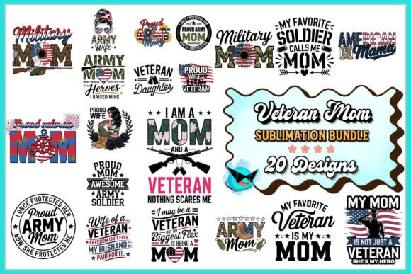 Veteran Mom SVG Bundle